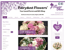 Tablet Screenshot of fairydustflowers.com